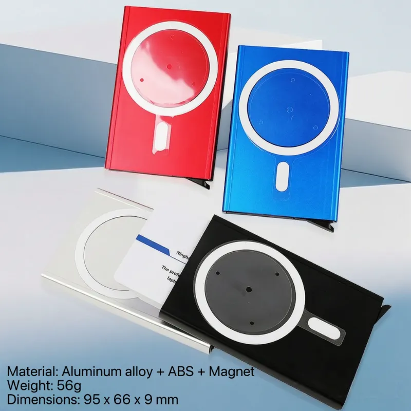 Magnetinis aliuminio automatinis iššokantis kortelių laikiklis